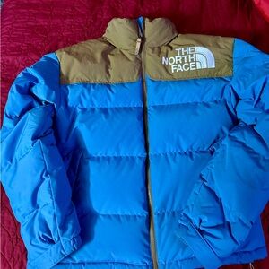 The North Face full Zip blue/brown Jacket